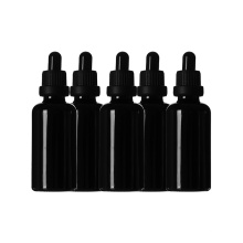 dark glass cosmetic bottle lotion bottle for set makeup glossy black cosmetic bottles packaging